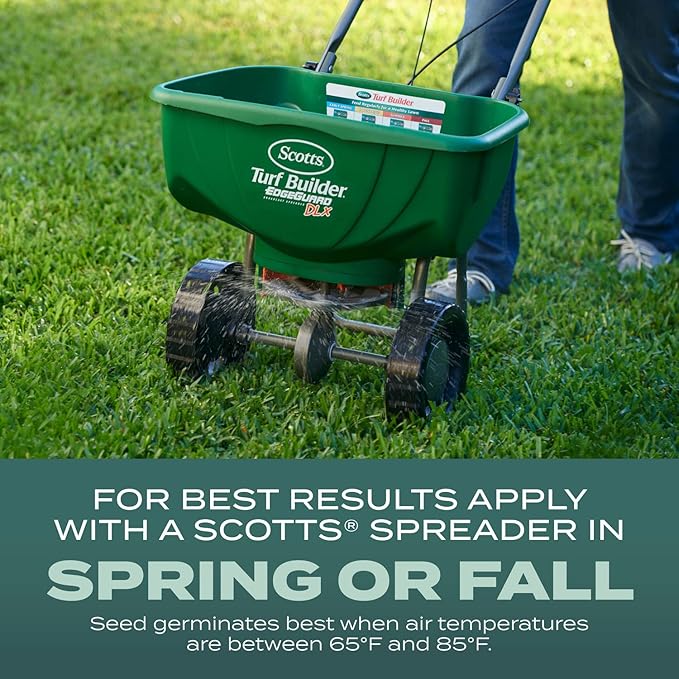 Scotts Turf Builder Grass Seed Dense Shade Mix with Fertilizer and Soil Improver Grows With Little Sunlight 5.6 lbs.