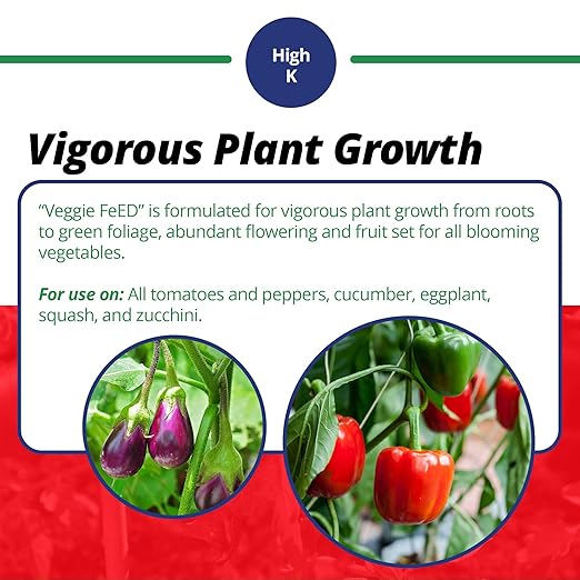 Jack's Classic 12-15-30 Veggie Feed Water-Soluble Fertilizer with Micronutrients 1.5lbs - Plant Growth and Abundant Fruit Set in Blooming Vegetable Plants