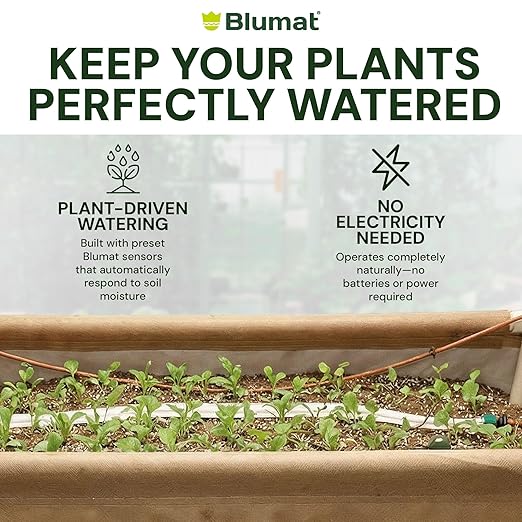 Grow Tent Irrigation Preset Blumat Kit for Small Bed (up to 2' x 4')
