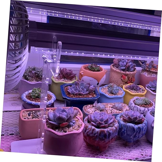 Vertical Stand for Grow Lights Adjustable Indoor Plant Light Rack Detachable Base Acrylic Support for Succulents and Greenhouse Use