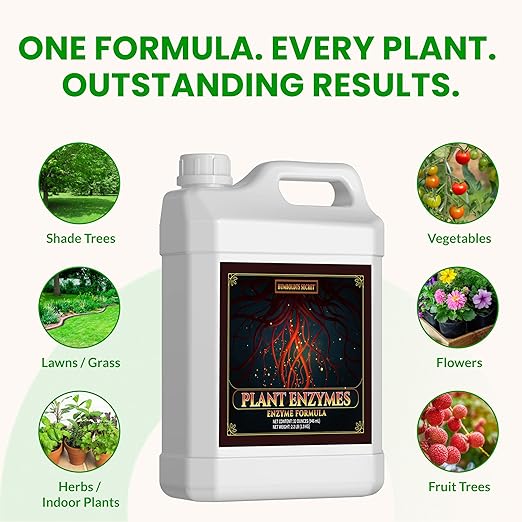 Humboldts Secret Plant Enzymes | 7000 Active Units per mL | Root &amp Soil Enzyme Additive for Hydroponic and Aeroponic Systems | Boosts Growth and Root Strength for Maximum Nutrient Uptake | 32 Oun