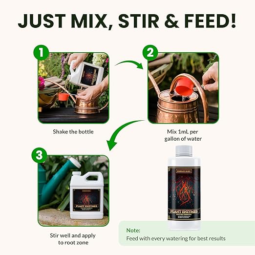 Humboldts Secret Plant Enzymes | 7000 Active Units per mL | Root &amp Soil Enzyme Additive for Hydroponic and Aeroponic Systems | Boosts Growth and Root Strength for Maximum Nutrient Uptake | 8 Ounc