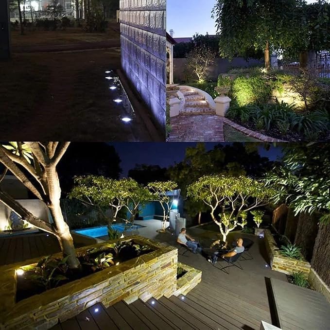 AC 85-265V LED Landscape Lights - Outdoor Buried Recessed Underground Lamp IP67 Waterproof Garden Ground Lights Decorative Spotlight for Driveway Park Patio
