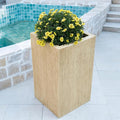 Handmade Rectangle Planter Box 27''H Travertine