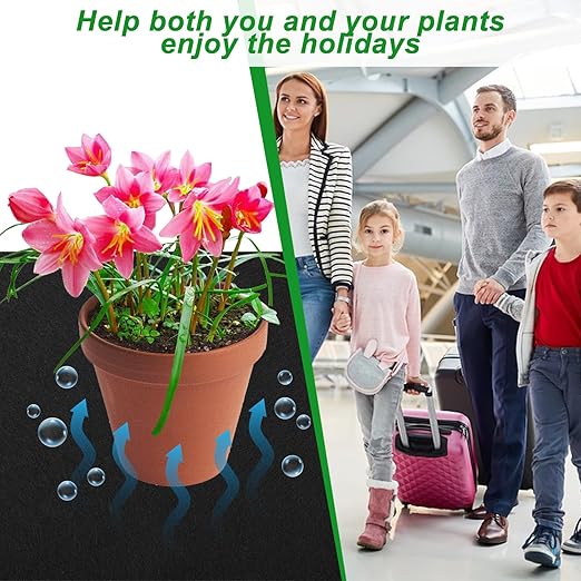 3 Pack Automatic Plant Watering Mat 3mm Self Watering Capillary Mat Wicking Mat with 30 Pcs Plant Labels Vacation Plant Watering System for Greenhouse Hydroponics Indoor Potted Plants39.4 x 47.2