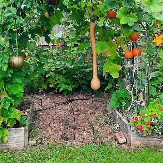 Drip Irrigation System Automatic Garden Watering Kit Quick-Connect Watering Misting Drip Irrigation System for GreenhousesYardsLawnsRaised Bedswith 98ft 1/4''&amp 49ft 1/2 Tubing and Accessori