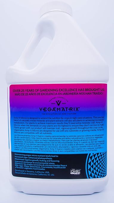 Vegamatrix Amp-It Micros + Aminos - 1 Quart by Vegamatrix