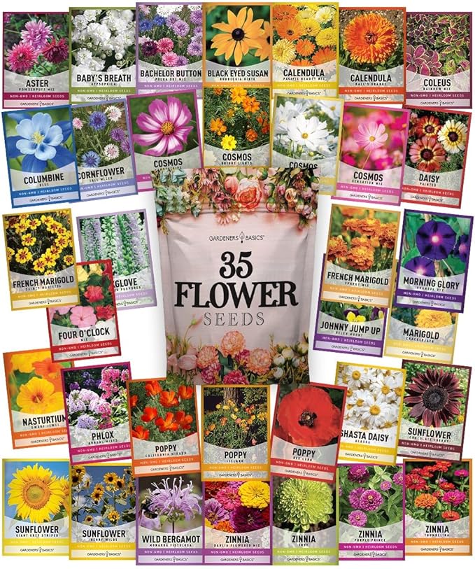 Ultimate Survival Seed Kit – 140 Heirloom Non-GMO Varieties | Over 73000 Seeds for Planting Vegetables Herbs &amp Flowers | Emergency Food Preparedness &amp Long-Term Storage