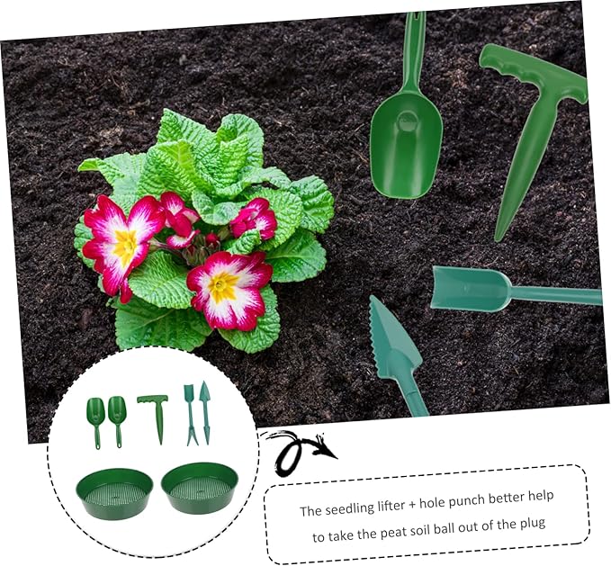 BESPORTBLE 1set Soil Sifter for Gardening Soil Mesh Screens Shovels Efficient Garden Tools for Planting Cultivation Heavy-Duty Design for Easy Separation of Stones Twigs