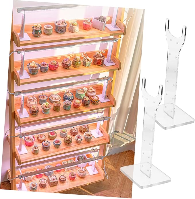 Vertical Grow Light Stand for Indoor Plants Acrylic Rack for Succulent Growth Easy to Install Sturdy Support for Greenhouse Plants