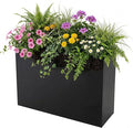 Rectangle Metal Planter Box 36x12x26 Inch-Heavy Duty Large Garden Planter BoxIndoor and Outdoor Galvanized Steel Raised Bed for Porch Garden Patio Yard
