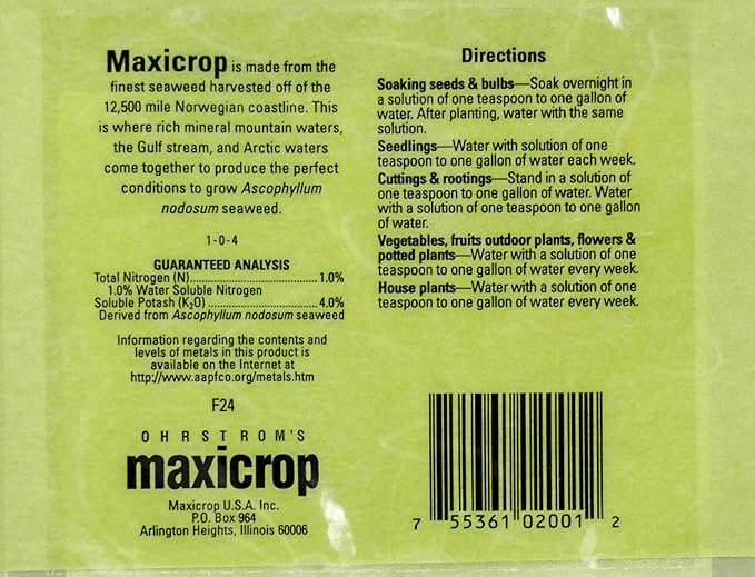Maxicrop 1025 Soluble Powder Fertilizer 10.7-Ounce 12-Pack