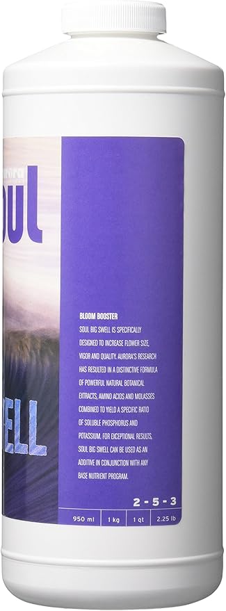 Roots Organics Soul Big Swell Liquid Fertilizer for Hydroponics and Soil 2-5-3 1 Quart (ROSSBSQ)