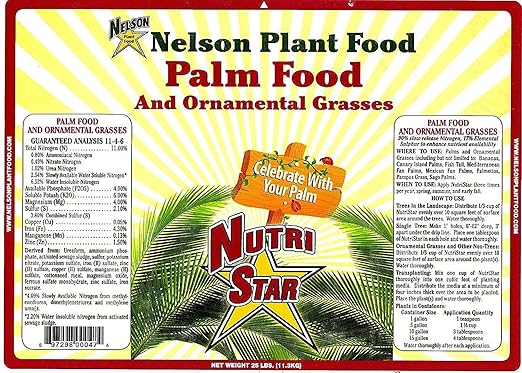 Nelson Plant Food - NutriStar Palm Food - 15 lb.