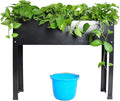 Elevated Garden Bed Metal Elevated Outdoor Flowerpot Box Suitable for Backyard and Terrace Large Flowerpot Suitable for Vegetable and Flower Book Standard Size