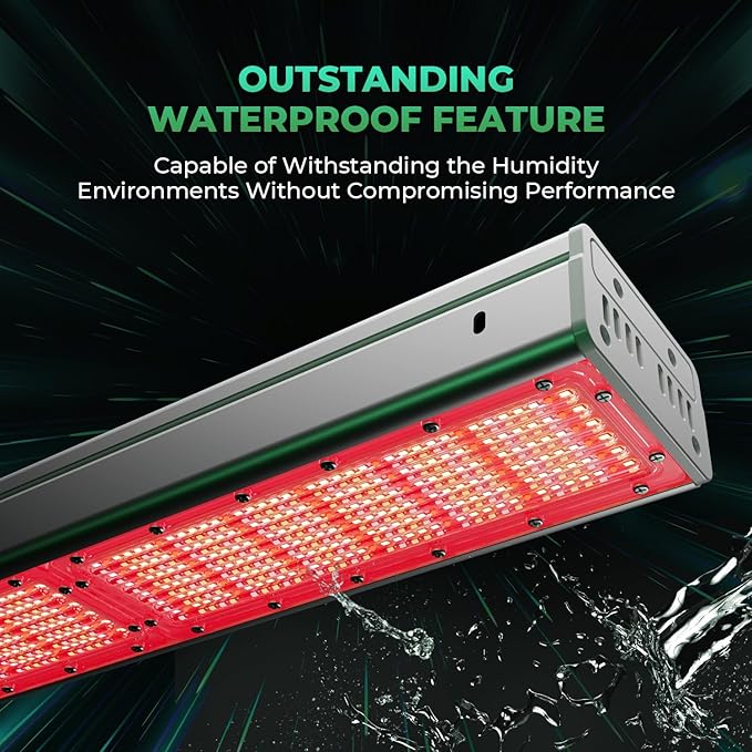 MARS HYDRO SP3000R Red Grow Lights for Greenhouse Supplemental 650-665NM 2x4 Coverage Dimmable IP65 Waterproof Energy Efficient Commercial Vertical Farming for Bloom Flower 300W
