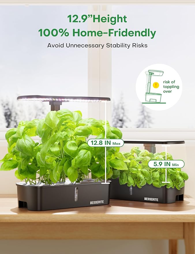 Hydroponics Growing System Kit 12 PodsIndoor Herb Garden with LightKitchen Hydro Ponic Grow System Countertop Hydro GardenSmart Planting Kit HomePlant Grower Inside KitLettuce Grower