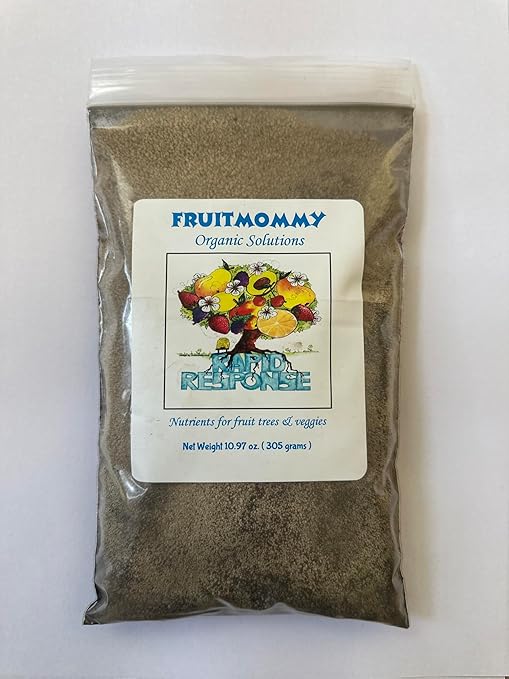 Fruitmommy Organic Solutions Rapid Response - Fast-Acting Water Soluble Organic Fertilizer for Vegetables Plants Flowers &amp Fruit Trees