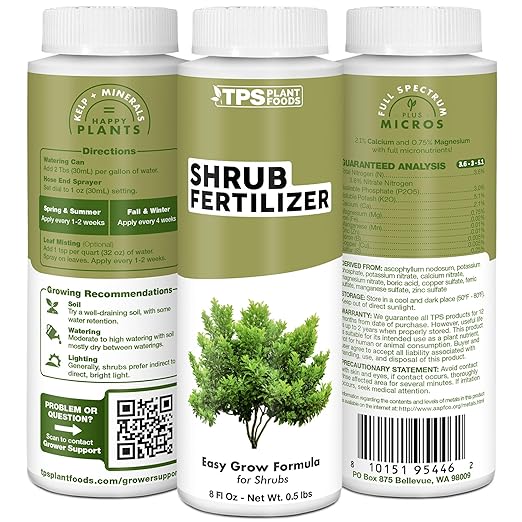 Shrub Fertilizer Complete Liquid Shrub Plant Food 1 Gallon (128 oz)