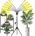 Grow Lights for Indoor Plants 10 Heads 500 LEDs Full Spectrum Grow Light for Indoor Growing with Tripod Stand Auto On/Off Timing 4/8/12H Plant Grow Lights Indoor (Full Spectrum)