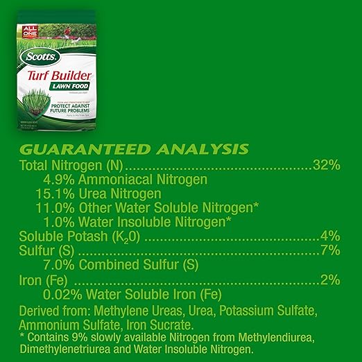 Scotts Turf Builder Lawn Food Fertilizer for All Grass Types 5000 sq. ft. 12.5 lbs. (2-Pack)
