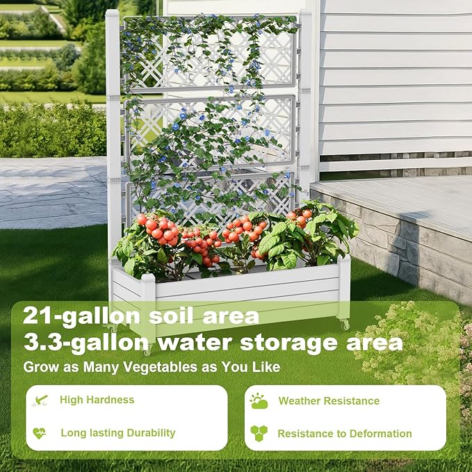 EFU Outdoor Garden Raised Bed Planter Box for Vegetables and Flowers (508B)