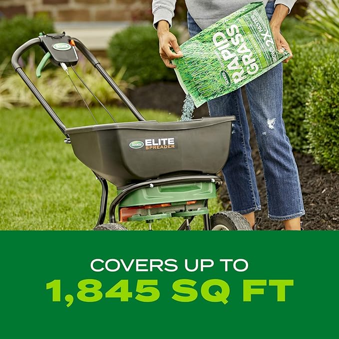 Scotts Turf Builder Rapid Grass Tall Fescue Mix - Combination Grass Seed and Fertilizer for Lawns Lawn Seed That Grows in Just Weeks 5.6 lbs.