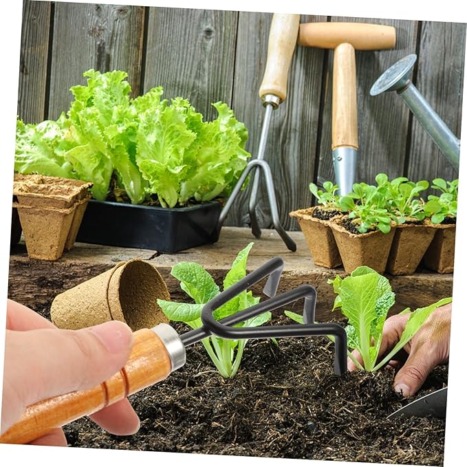 1 Set Garden Tools Set Portable Gardening Hand Tools for Soil Loosening Weeding and Planting Durable Mini Garden Accessories for Vegetables and Flowers