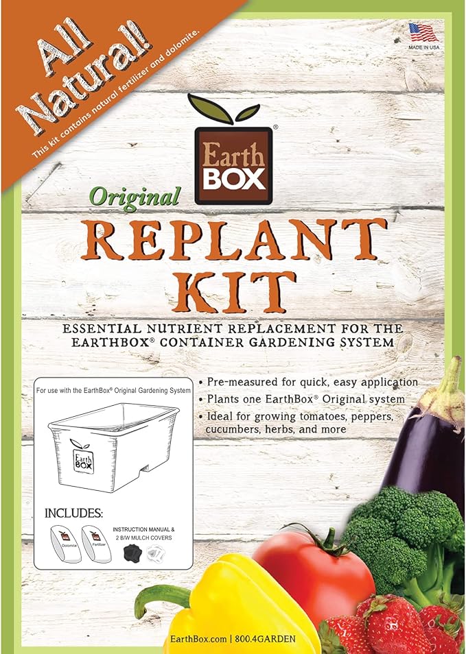 Novelty EarthBox 8-3-5 Natural Replant Kit