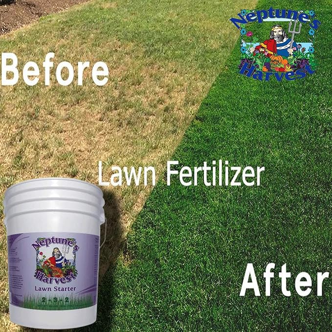 Neptune's Harvest Lawn Starter Fertilizer 5 Gallon Pail