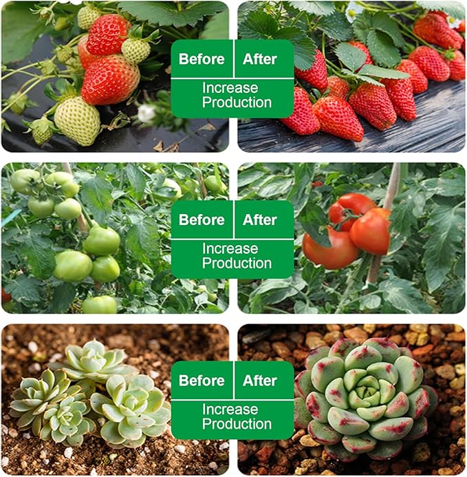 Solar Powered Grow Lights 16.4ft Plants Light Strip with Solar Panel Full Spectrum Fast Heat Dissipation Heat Lamp Grow Lights for Greenhouse