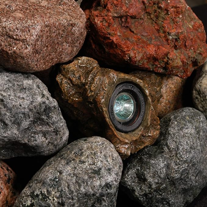Ignite Landscape Lighting 3-Watt Color Changing Rock Light Kit with 20-Watt Transformer and Remote for Landscape Lighting Ponds and Water Features - 3WRLCCKIT