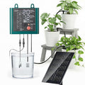 Solar Drip Irrigation System with USB Charging Indoor Outdoor Plant Watering Devices for 15 Potted Plants Automatic Watering System IP44 Waterproof 2200mAh for Garden Farm Greenhouse(Green)