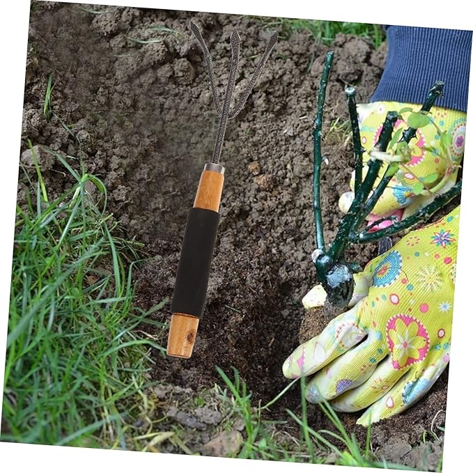ibasenice 1set Gardening Tools Set Ergonomic Handles Flower Planting Shovels and Rakes for Easy Outdoor Use Design for Comfort and Convenience