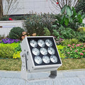 LED Garden Spotlights - IP65 Outdoor Ground Floodlights 110-230V Long Distance Beam Lights for Buildings Villas Hotels - Red LED Landscape Lighting