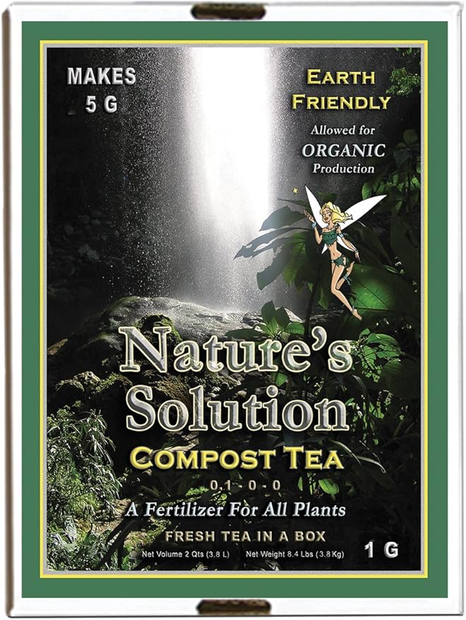 Nature's Solution NTCOMTEAG Organic Compost Tea Fertilizer 1 Gallon