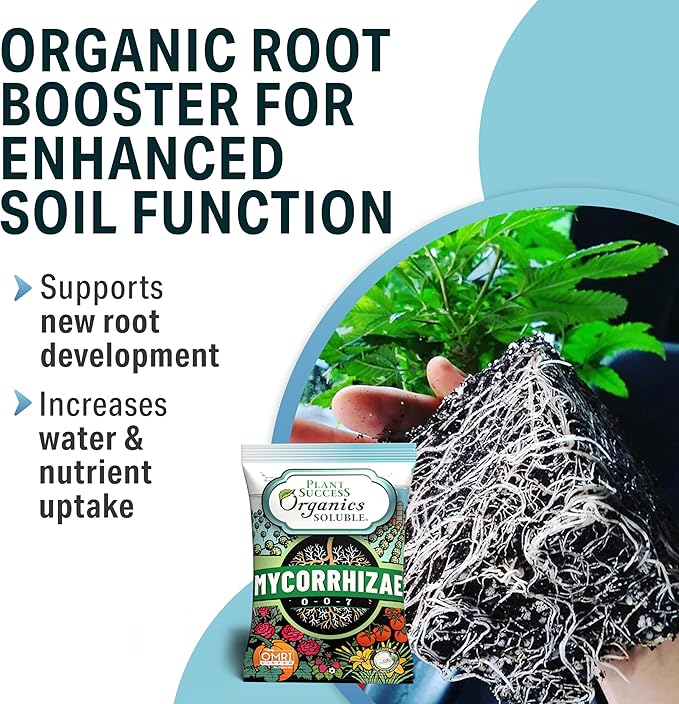 Mycorrhizal Fungi OMRI Organic Root Enhancer for Plant Success Super Potent 20 Strain ECTO and ENDO Blend for Trees Vegetables and Houseplants Beneficial Bacteria Included