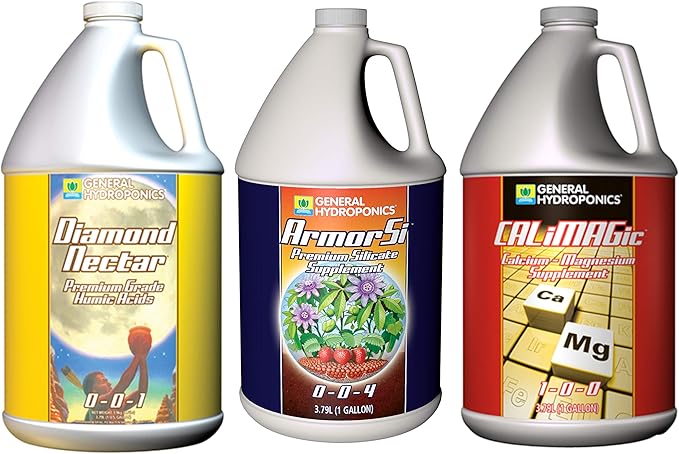 General Hydroponics Armor Si Diamond Nectar and CALiMAGic Gallon Combo