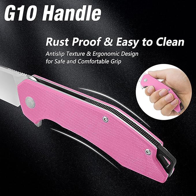 WORKPRO 5PCS Garden Tool Set and FLISSA Pocket Knife