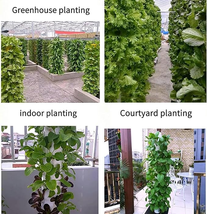 Internal Hydroponic Cultivation Hydroponic Tower Culture Sites of Vertical Cultivation Tower with Pump and Mobile Water Tank Adapter