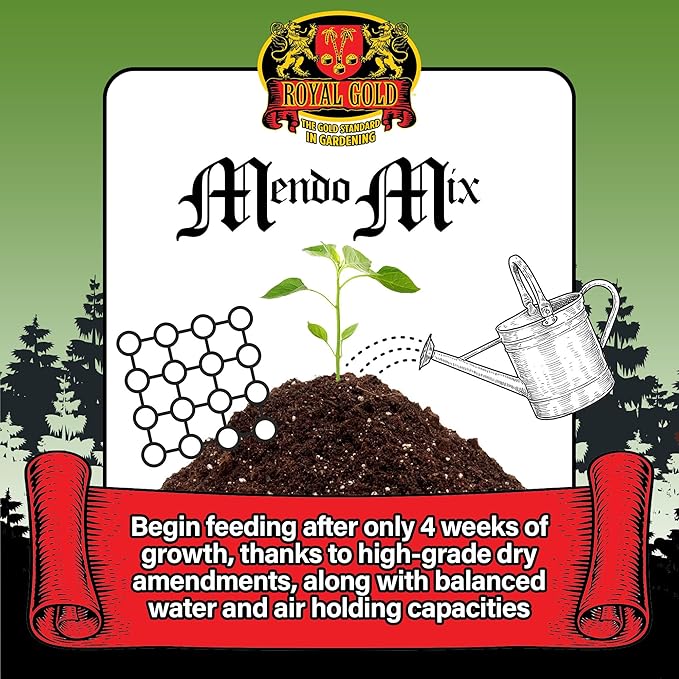 Royal Gold Mendo Mix Soil Amendment 1.5 Cubic Foot - for Strong Root Development and Aggressive Growth Ideal for Outdoor Gardening in Hot and Dry Climates