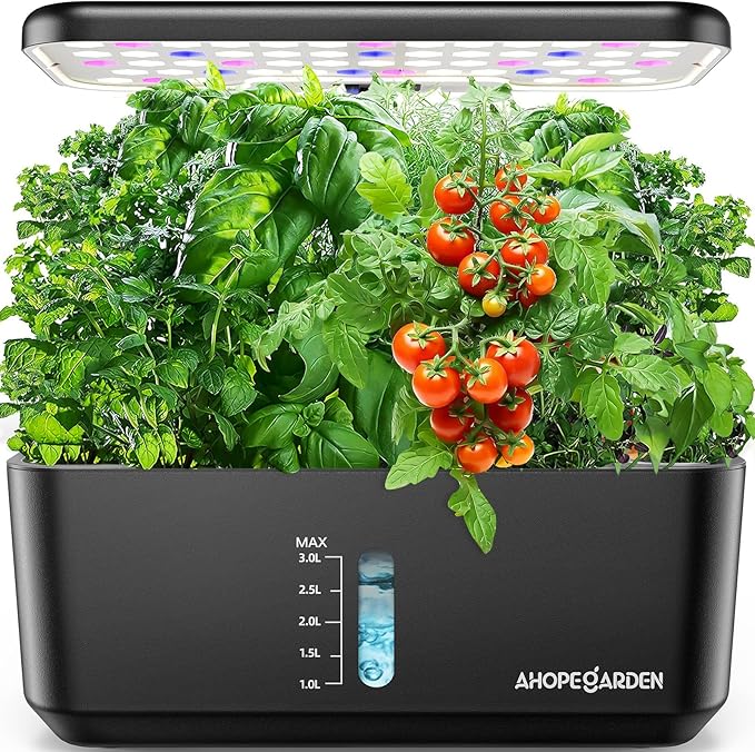 Ahopegarden Indoor Garden Hydroponics Growing System with Hydroponic Pods Kit