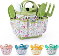 Kids Gardening Set Toys Quality Garden Tool Kit for Kids and Toddlers Includes Two Shovels Garden hatRake ApronGloves Watering Can and Tool Bag (Green)
