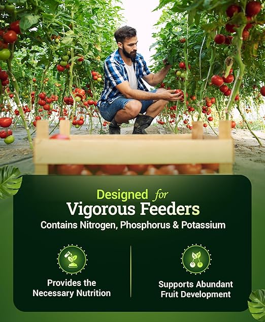 FoxFarm Happy Frog Tomato &amp Vegetable Fertilizer - Organic Vegetable Fertilizer for Vigorous Feeders 5-7-3 Blend with Calcium &amp Mycorrhizal Fungi Supports Abundant Fruit &amp Disease Resist