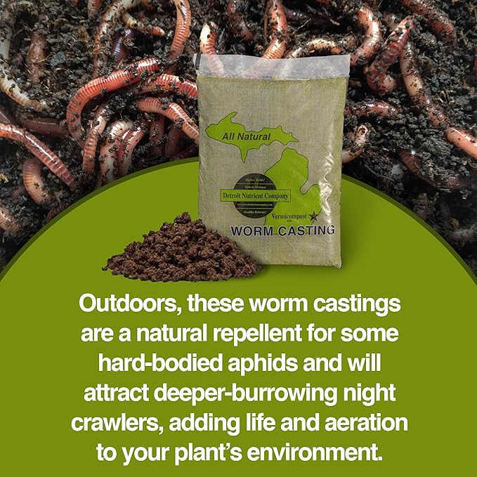 All Natural Vermicompost Worm Castings 25 Pounds