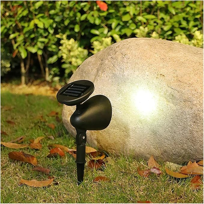 4LED Solar Lawn Lights Outdoor Landscape Spotlights Ip65 Waterproof Upgraded Solar Powered Garden Lamp(White Light)