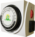 Analog 24 Hour Dual Outlets Timer Digital Electronic Switch Grow Light UL (Dual Timer)