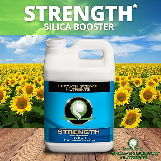 Strength: Silica Nutrient Booster for Strong Hearty Resilient Plants. for Soil Coco and hydroponic Mediums