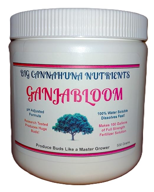 Big Cannahuna Nutrients Ganjabloom - Fertilizer for Flowering Plants 500 Grams