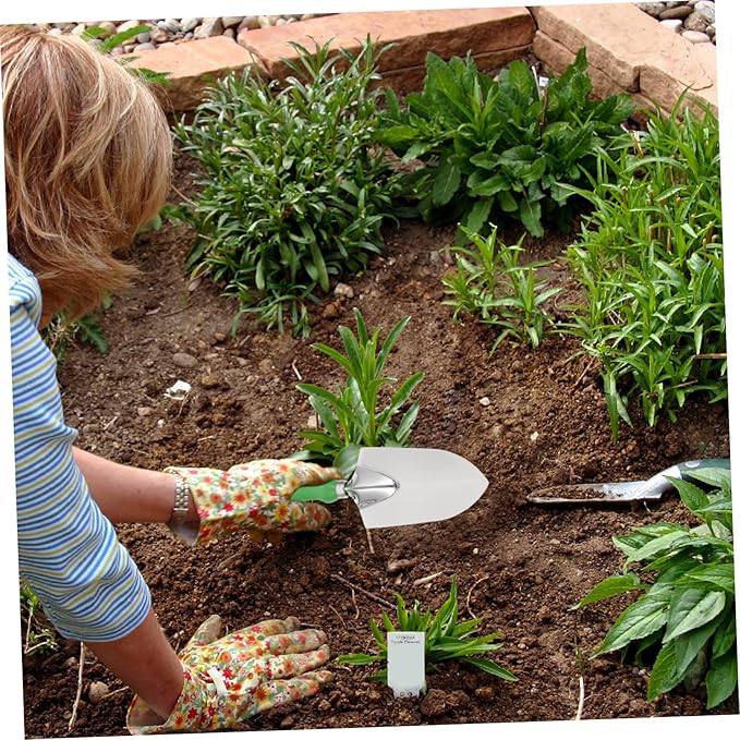 POPETPOP 11pcs Stainless Steel Planting Tool Set Garden Shovel Hand Gardening Gadgets Gardening Tool Belt Pockets